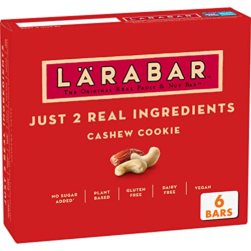 Larabar Cashew Cookie, Gluten-Free Vegan Bar, 6 Pack