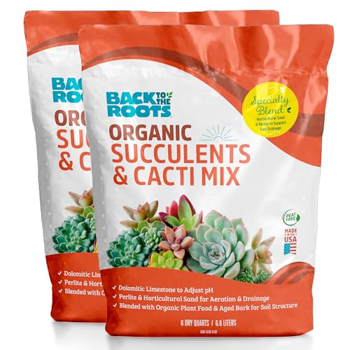 Back to the Roots Organic Succulent & Cacti Mix, 12 Quart