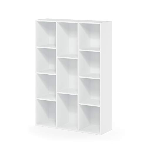 Furinno Luder 11-Cube White Bookcase Storage