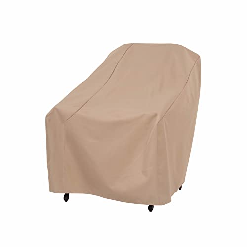 Weather-Resistant Khaki Patio Chair Cover, 33″ x 34″ x 31″