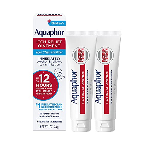 Aquaphor Children’s 1% Hydrocortisone Itch Relief Ointment, 2-Pack