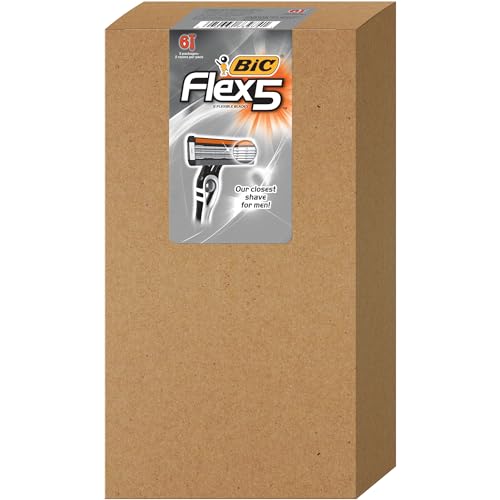BIC Flex 5 Men’s 5-Blade Razors, 6-Pack Gift Set