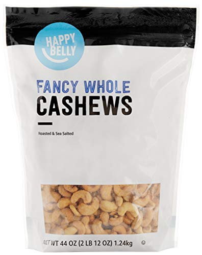 Happy Belly Roasted Sea Salted Cashews, 44 oz