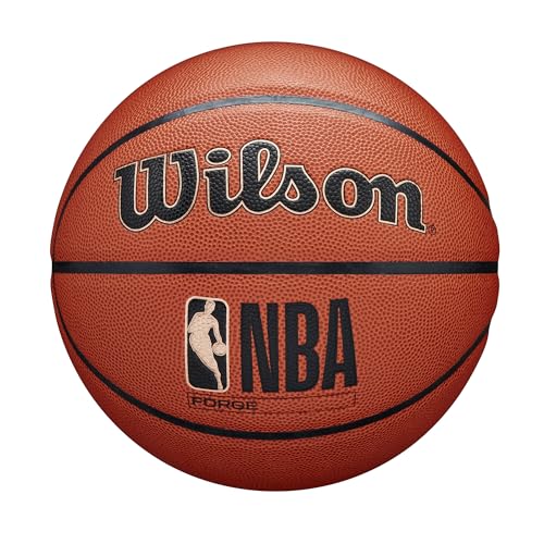 WILSON NBA Forge Basketball, Size 7, Indoor/Outdoor