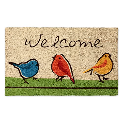 DII Coir Welcome Mat, 17×29, “For The Birds”
