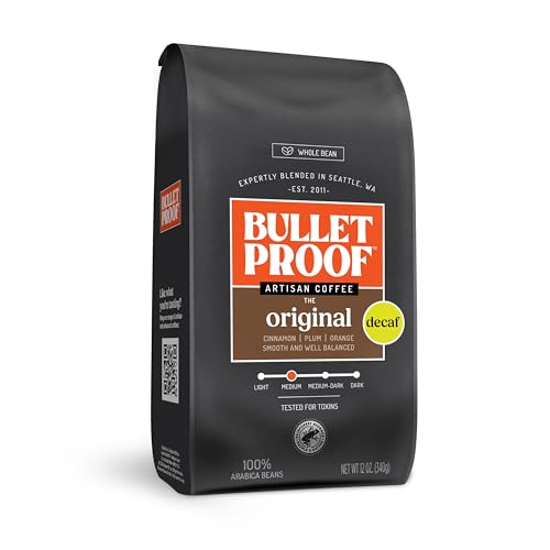 Bulletproof Decaf Coffee, Medium Roast, 12oz, Toxin-Tested