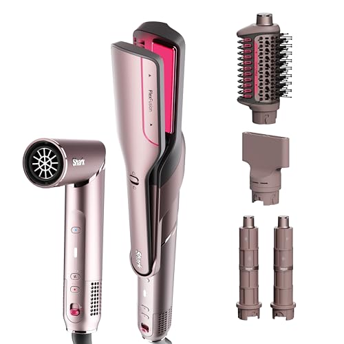 Shark FlexFusion Hair Styler Set: Straightener, Dryer & Curlers