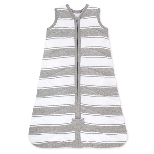 Burt’s Bees Baby Wearable Blanket, Organic Cotton, Large, Grey