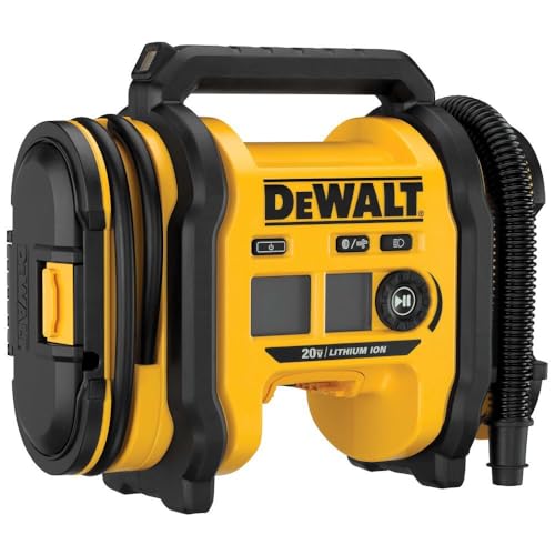 DEWALT 20V MAX Tire Inflator, Portable, Auto Shut Off