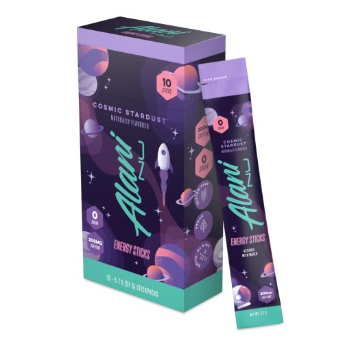 Alani Nu Energy Sticks, 200mg Caffeine, Zero Sugar, 10 Pack