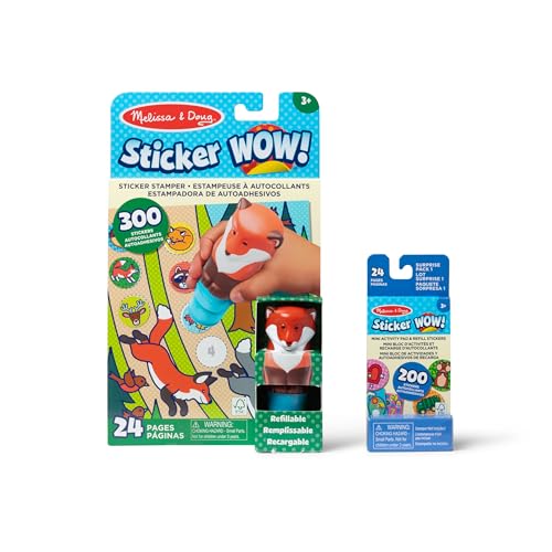 Melissa & Doug Fox Bundle: Activity Pad, Stamper, 500 Stickers