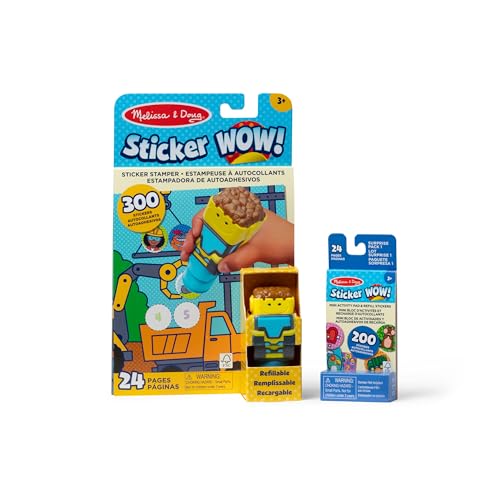Melissa & Doug Bulldozer Bundle: Activity Pad & 500 Stickers