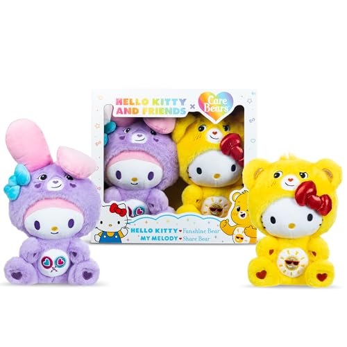 Care Bears x Hello Kitty Plush Pack: Funshine & Share Bear