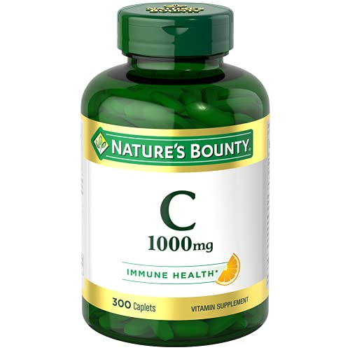 Nature’s Bounty 1000mg Vitamin C, Immune Support, 300 Caplets