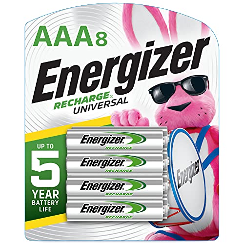 Energizer Rechargeable AAA Batteries, Pre-Charged, 8 Pack