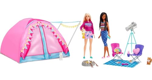 Barbie Camping Playset with Tent, Dolls & Accessories