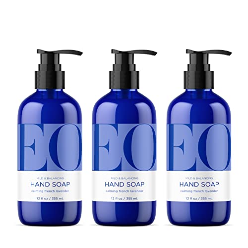 EO French Lavender Liquid Hand Soap, 12oz, Pack of 3
