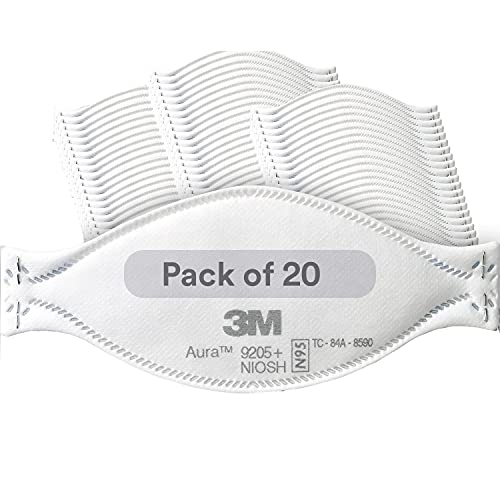 3M Aura N95 Respirator, Pack of 20, NIOSH Approved