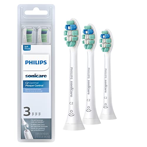 Philips Sonicare C2 Plaque Control Toothbrush Heads, 3-Pack