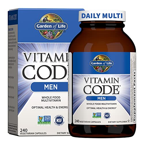 Garden of Life Men’s Multivitamin – 240 Capsules, Probiotic Blend