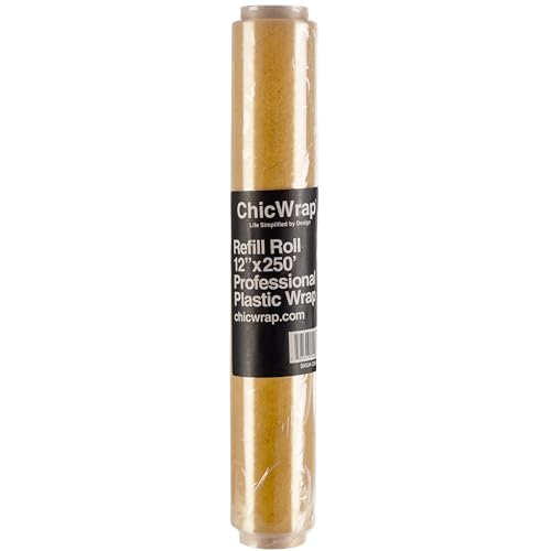 ChicWrap 12″x250′ Professional BPA-Free Plastic Wrap Refill