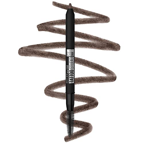 Maybelline TattooStudio Waterproof Eyebrow Pencil, Deep Brown, 1 Count