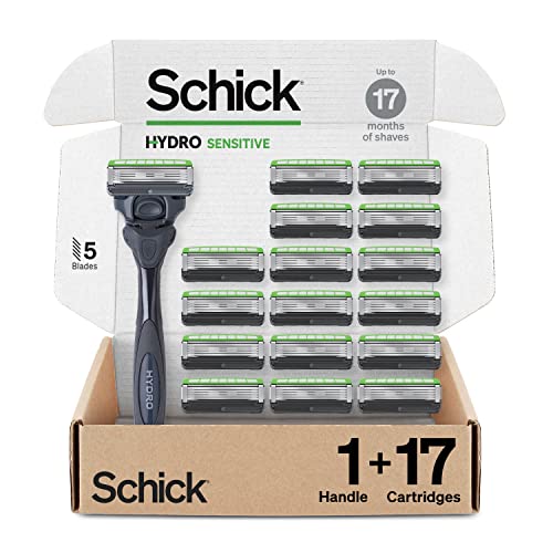 Schick Hydro Men’s 5-Blade Razor with 17 Refills