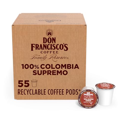 Don Francisco’s Colombia Medium Roast Coffee: 55 K-Cups, 100% Arabica