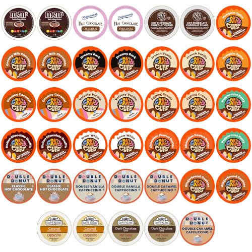 Crazy Cups Cappuccino & Hot Chocolate Variety Pack, 40 Count