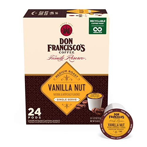 Don Francisco’s Vanilla Nut Coffee Pods – 24 K Cups