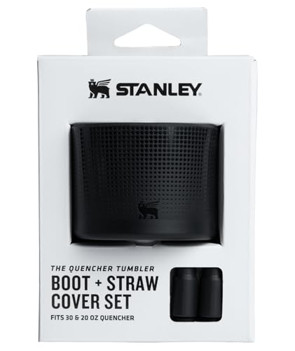 STANLEY Quencher Silicone Boot & Straw Cover, Black, BPA-Free