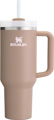 Stanley 40 oz Insulated Tumbler, Handle & Straw, Almond Rose