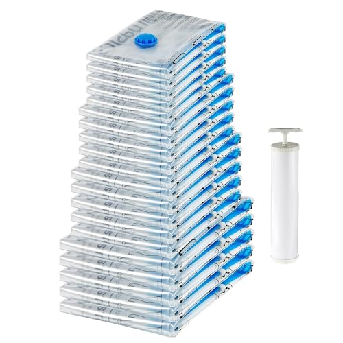 Amazon Basics Space Saving Vacuum Bags, 20 Pack, Multiple Sizes