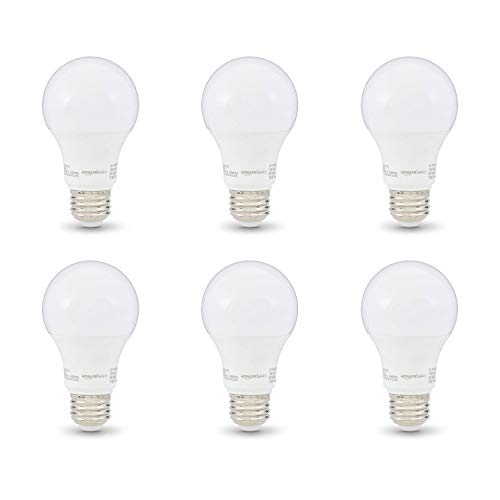 Amazon Basics LED Bulbs, 40W Equivalent, 6-Pack, Soft White