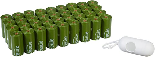 Amazon Basics Poop Bags, 540 Count, Leakproof, Unscented, with Dispenser