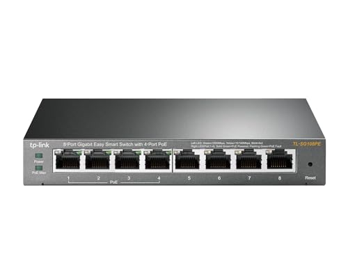 TP-Link TL-SG108PE 8-Port Gigabit PoE Smart Switch