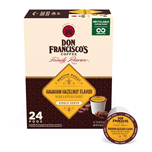 Don Francisco’s Hawaiian Hazelnut K-Cups, Medium Roast, 24 Pods