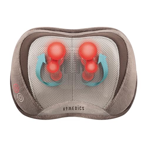 Portable Shiatsu Massager Pillow with Heat for Back and Neck