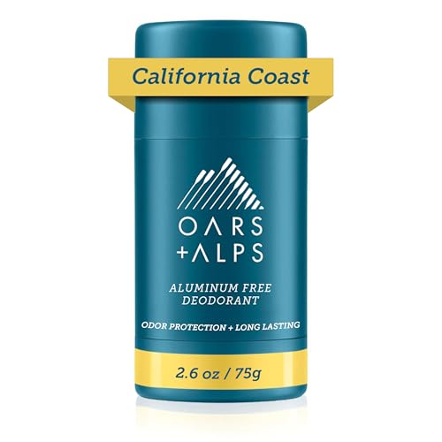 Oars + Alps Aluminum-Free Deodorant, Vegan, California Coast, 2.6 Oz