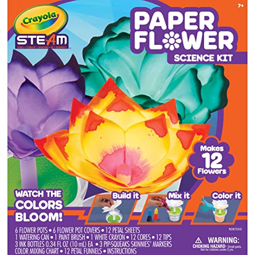 Crayola Color Changing Paper Flower Kit for Kids