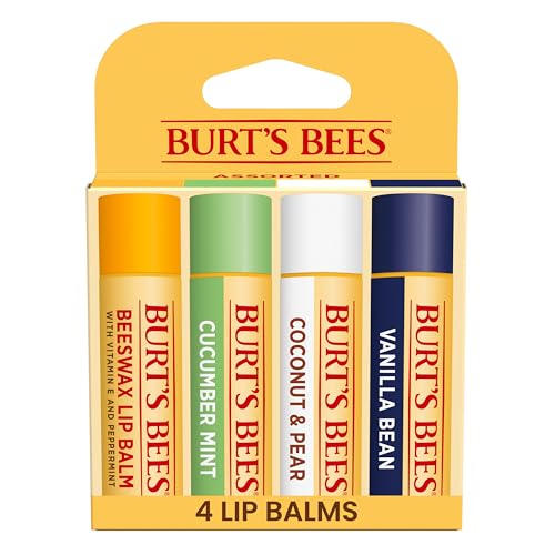 Burt’s Bees Lip Balm Variety Pack, 4 Tubes, 0.15 oz.
