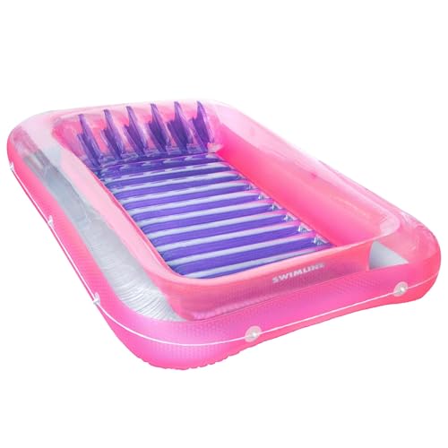 SWIMLINE Suntan Tub Inflatable Lounger, Pink & Purple