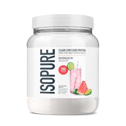 Isopure Clear Whey Protein, Watermelon Lime, 20g, 16 Servings