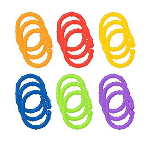 Nuby Linkables Car Seat & Stroller Toy – 18-Pack