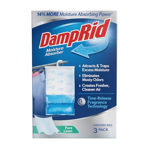 DampRid Pure Linen Moisture Absorber, 16 oz, 3 Pack