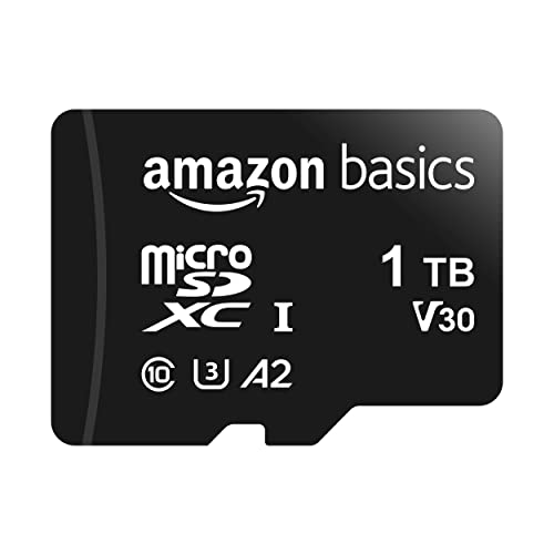 Amazon Basics 1TB microSDXC Memory Card with Adapter, 100 MB/s