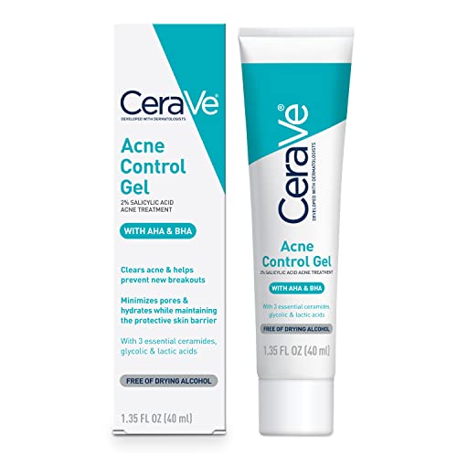 CeraVe Acne Control Gel: Salicylic, Glycolic & Lactic Acids, 1.35oz