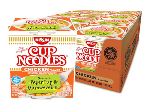 Nissin Chicken Cup Noodles, 2.25 oz, 12-Pack