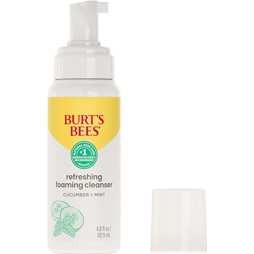 Burt’s Bees Cucumber Mint Foaming Face Cleanser, 4.8 Fl Oz