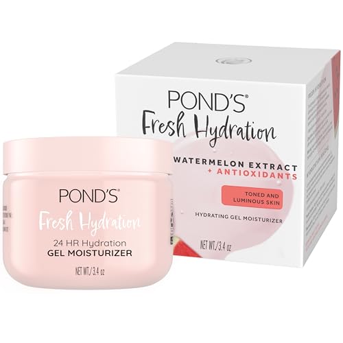 POND’S Watermelon Gel Moisturizer for Radiant Skin, 3.4 oz